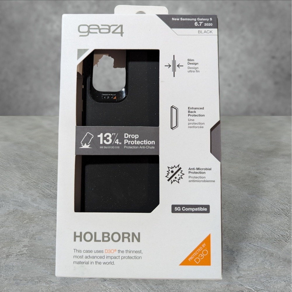 Gear4 Holborn D30 Case for Samsung Galaxy S 6.7 2020 (S20+ 5G) - Black A8